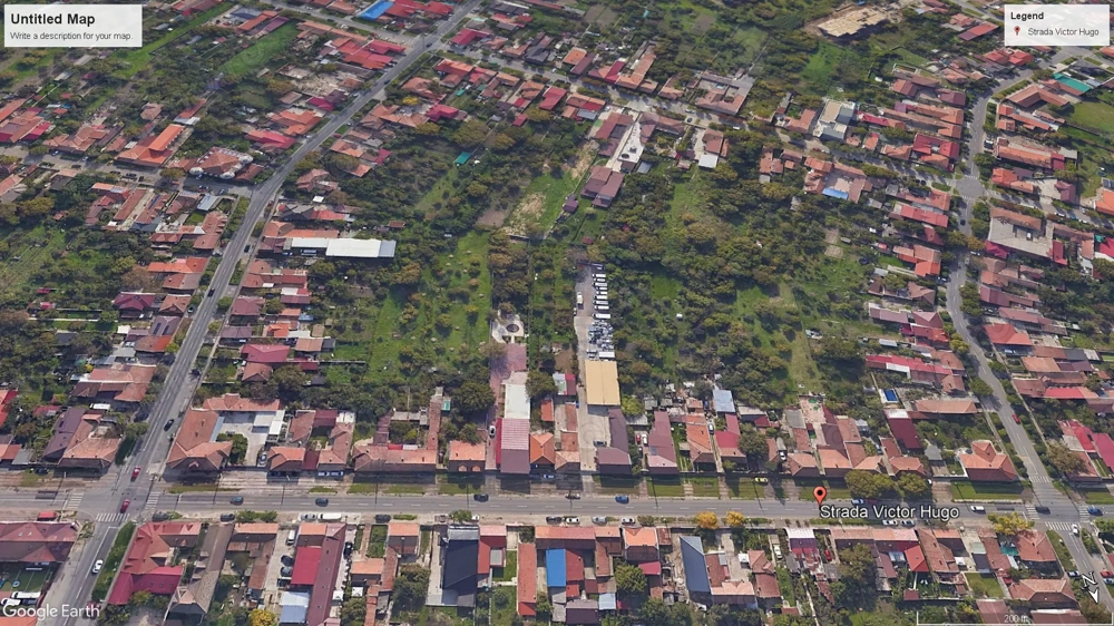 Str. Victor Hugo - Teren pentru dezvoltare rezidențială
