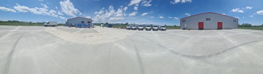 Hală industrială, platformă betonată, 300 mp