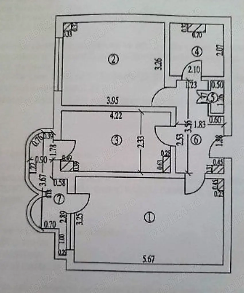 Apartament cu 2 camere in I. C. Frimu