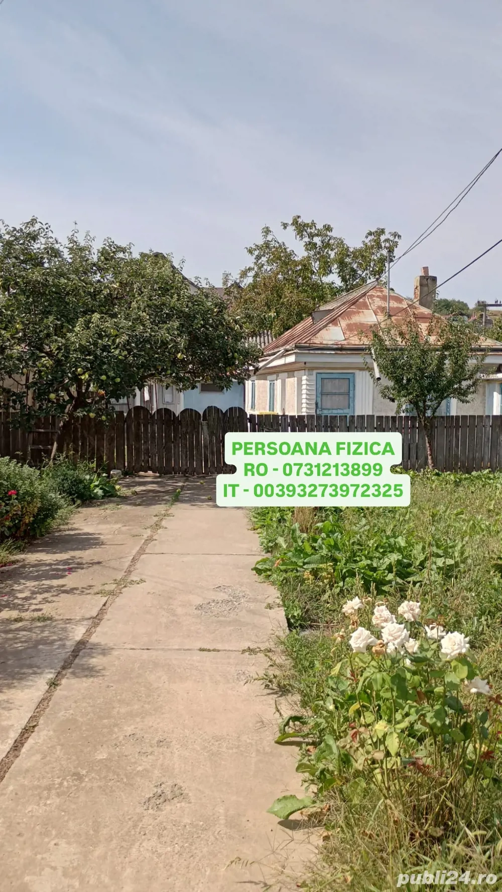 Teren + 2 Imobile - 1094 m2 in sat Barati, comuna Margineni, Bacau