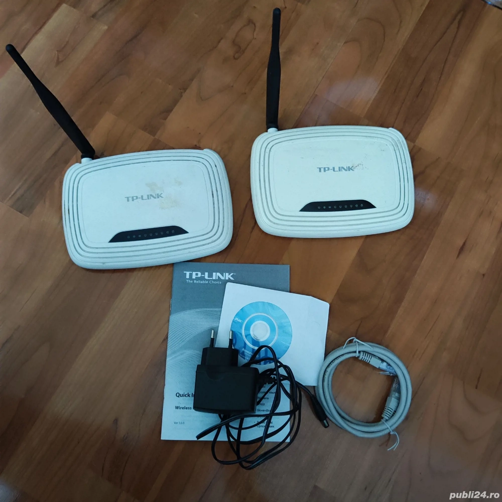 router wireless TP-Link TL-WR740N 2 bucati