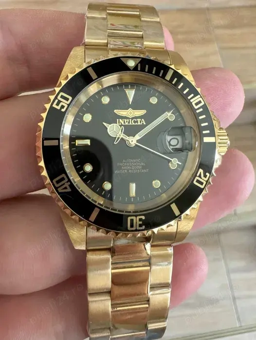 Invicta Pro Diver 40mm Gold automatic japonez Seiko NH35A Diver 200m