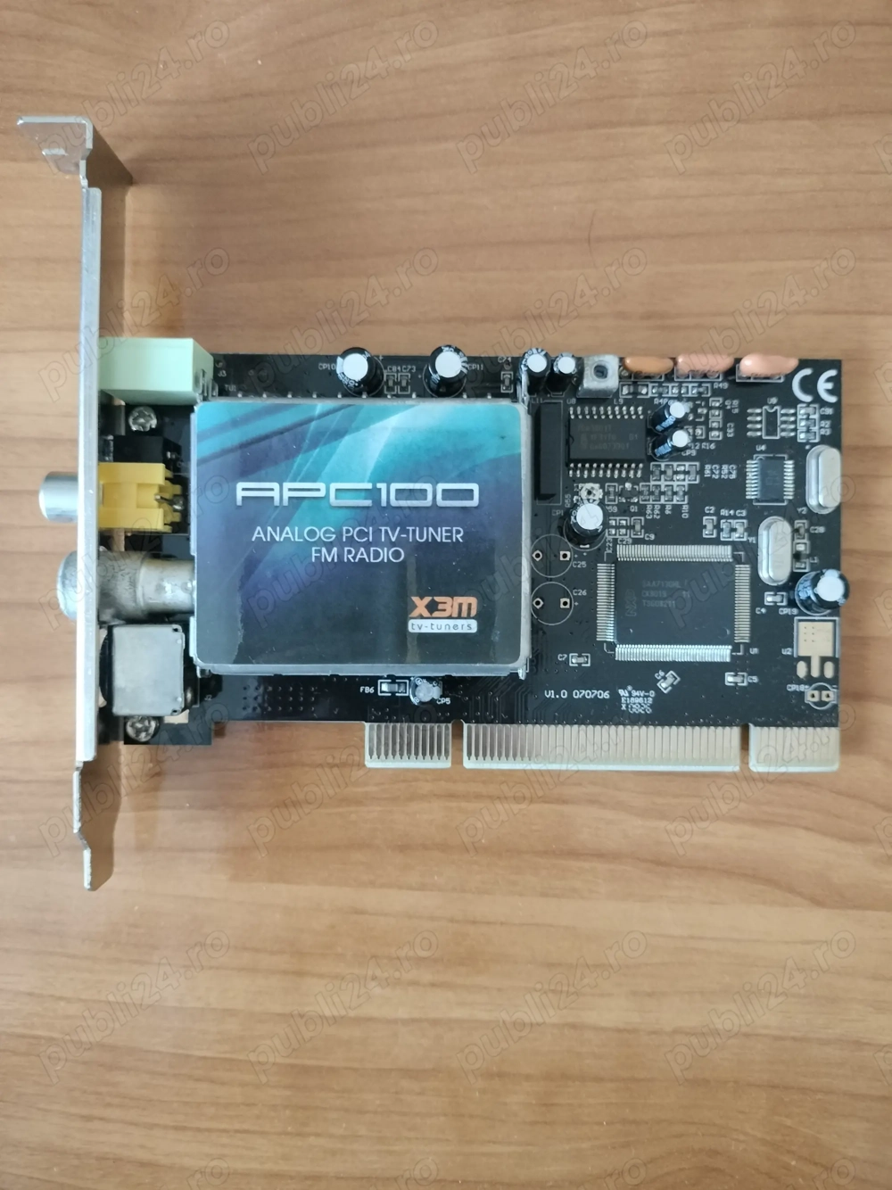  Tuner TV Analog PCI APC100 + FM Radio   X3m    Ideal pentru pasionații de retro-PC sau captură