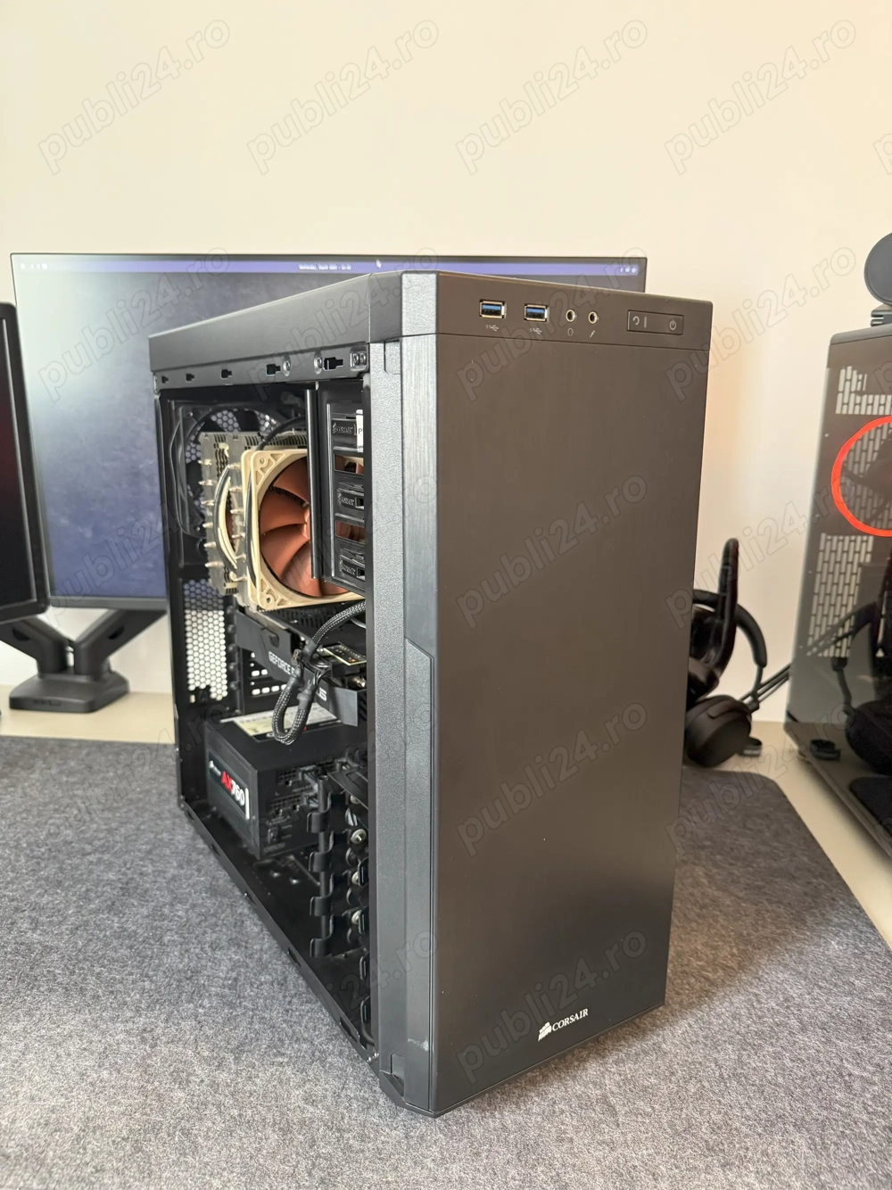 Desktop PC Gaming i7 9700K, RTX 2070 SUPER, 32GB RAM, 2xSSD, Win 10 Pro