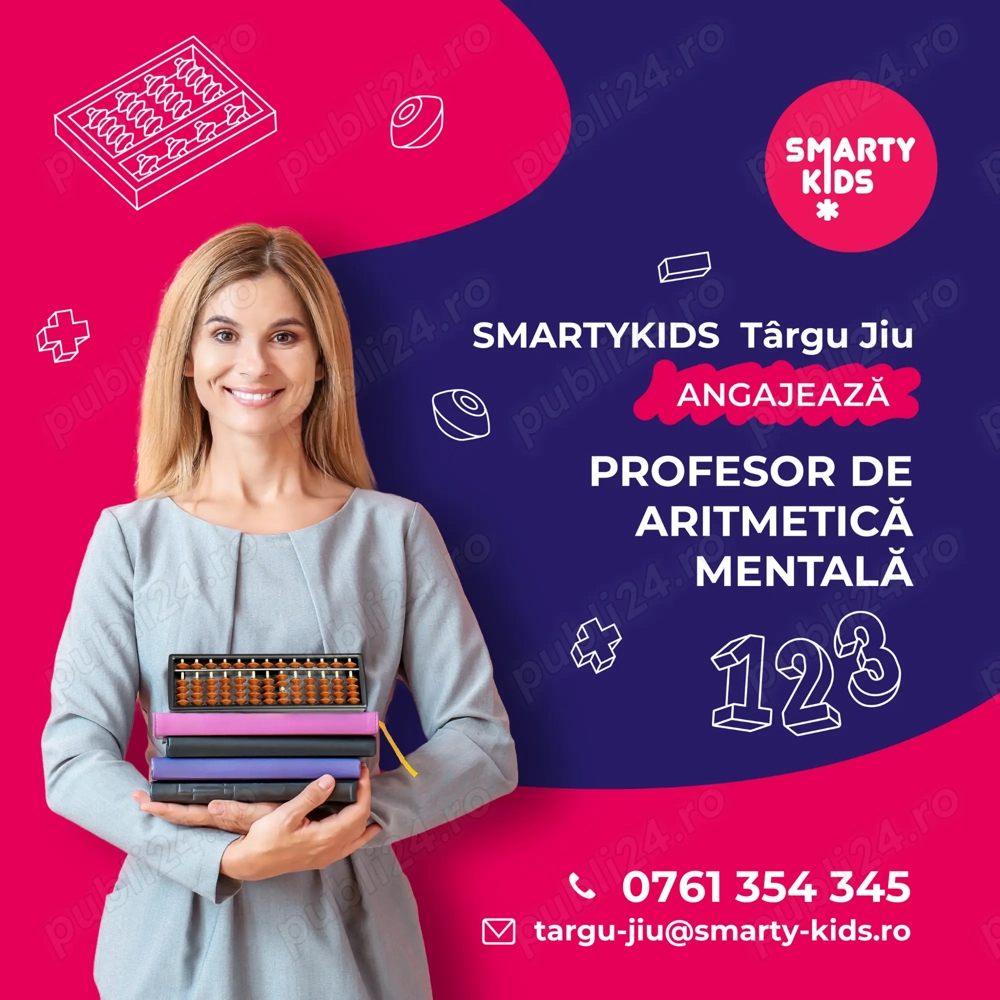 Profesor coordonator (full time)   fă din matematica mentală o aventură | SmartyKids Târgu Jiu