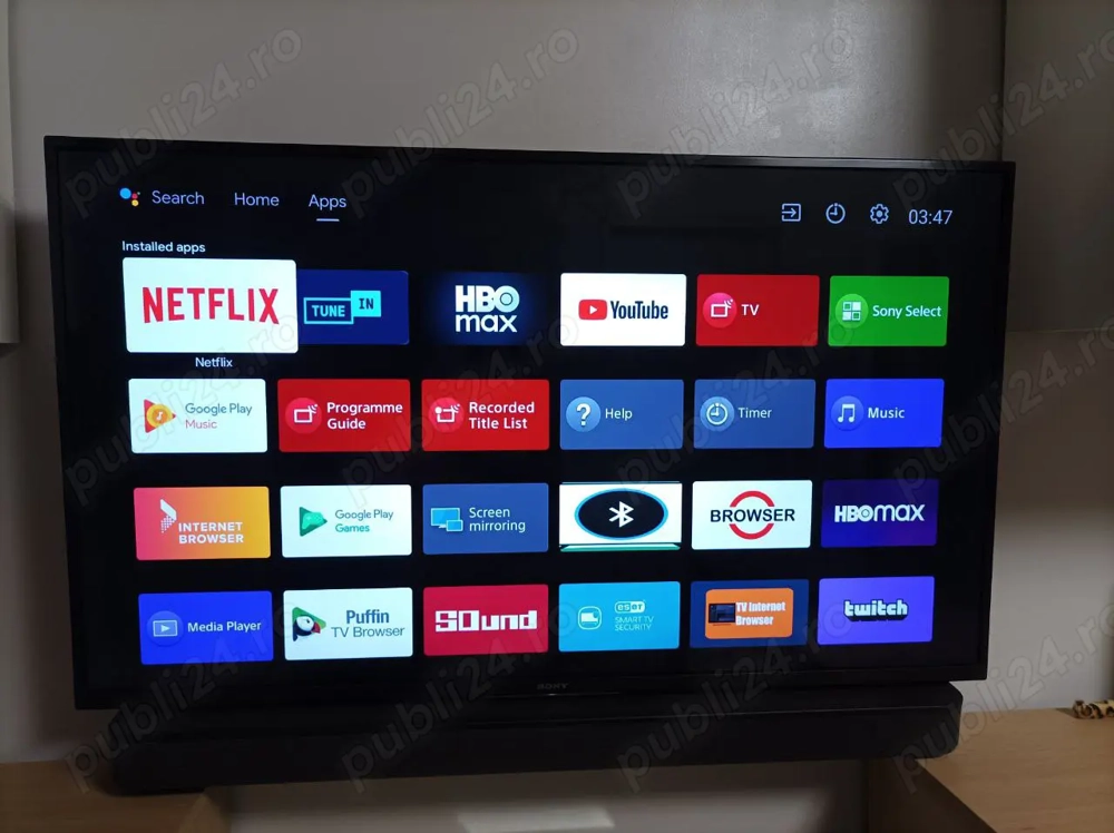 Televizor Smart Android LED Sony BRAVIA, 108 cm, 43XF7596, 4K Ultra HD