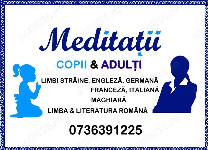 Meditații - limbi străine