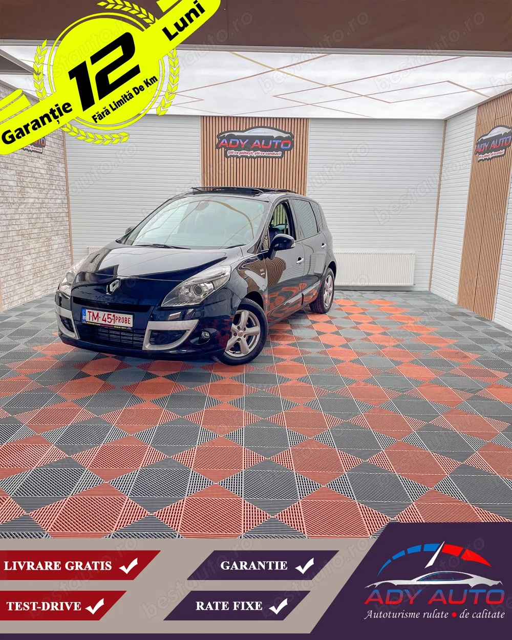 Renault Scenic 1.9Diesel, Panoramic, Livrare gratis in toata tara, Garantie 12 luni