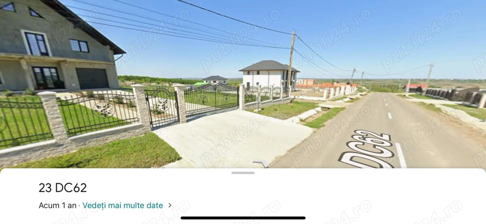 Teren 782 mp intravilan Ipotești deschidere la 3 străzi utilități