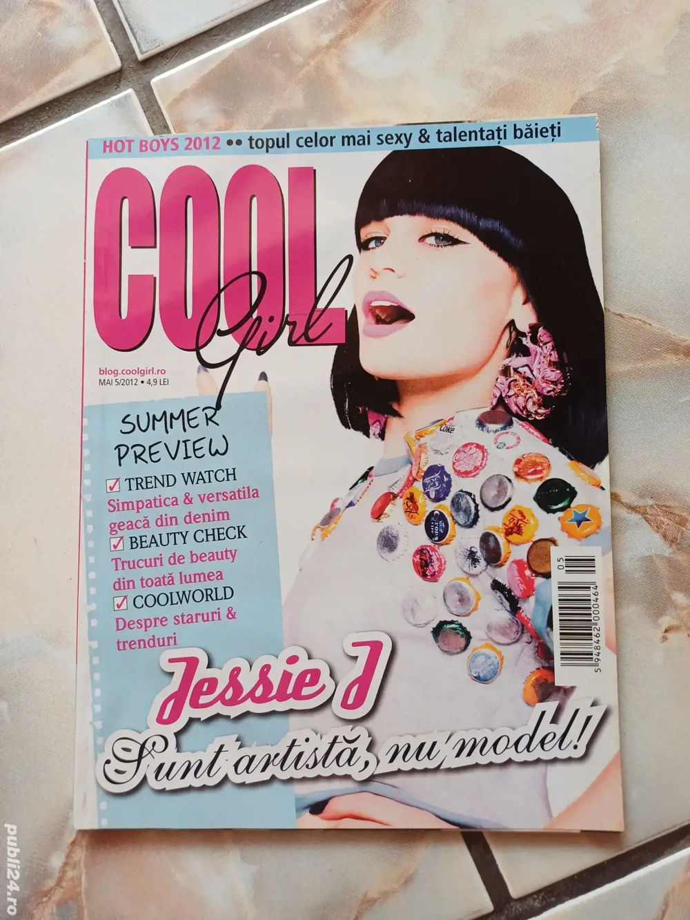 Vand revista Cool Girl mai 2012, cu Jessie J, in stare impecabilă