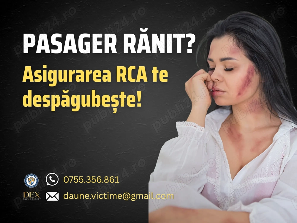 Pieton Pasager rănit, Biciclist lovit? Nu ești singur! Obține Despăgubiri RCA complete! 