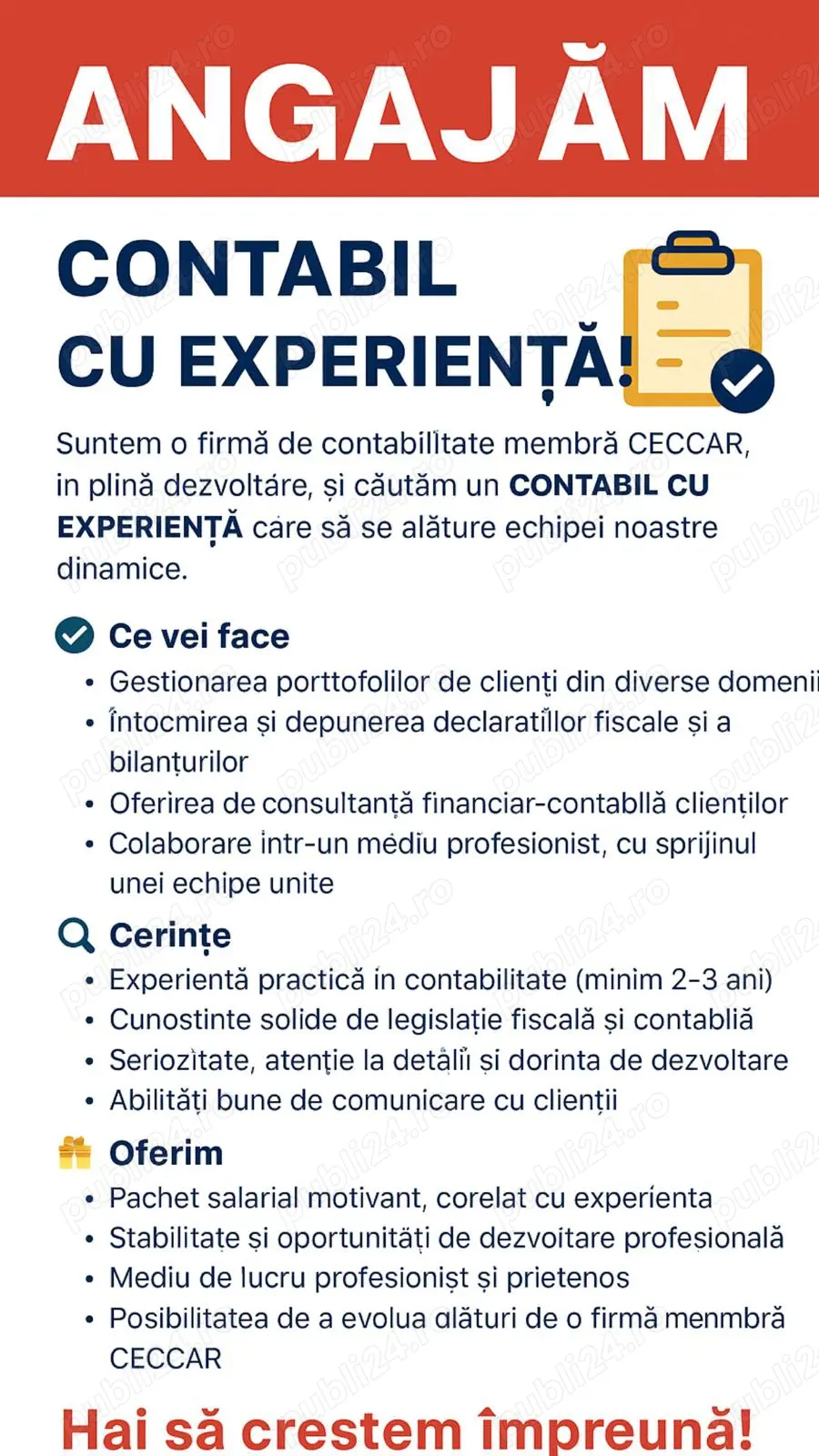 Contabil cu experienta - urgent!