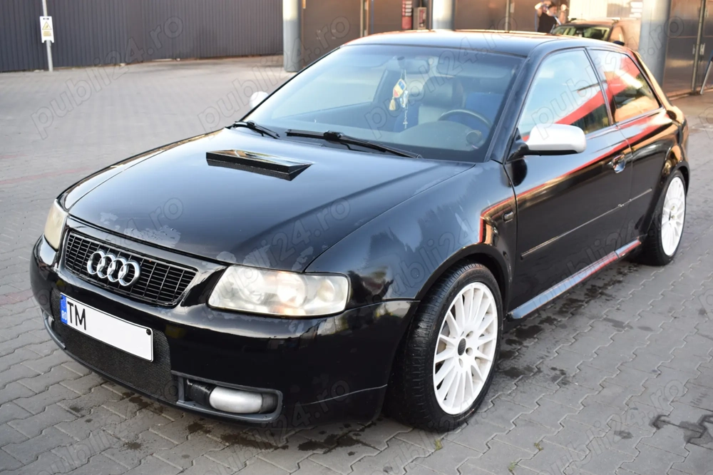 Audi S3 8L, an fabricație 2000, motor 1.8 Turbo (cod APY)   tracțiune Quattro permanenta    300 CP