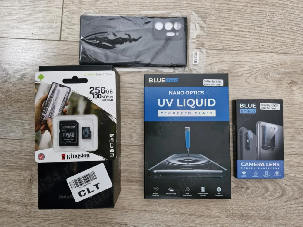 Samsung NOTE 20 ULTRA 5G N986 6.9" 12GB 256GB DualSIM Mystic Bronze + card msd 256 gb, folii pro