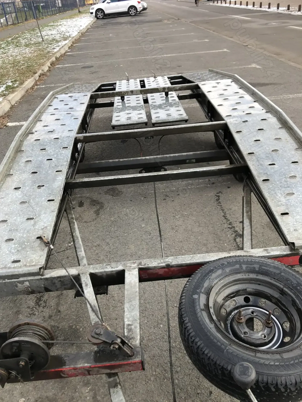 Trailer Remorca Platforma Auto Slep Temared 2000 KG 4 x 2 m Impecabila