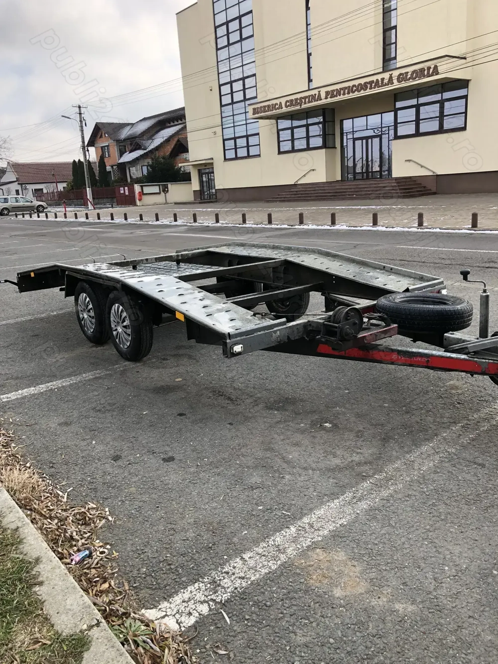 Trailer Remorca Platforma Auto Slep Temared 2000 KG 4 x 2 m Impecabila