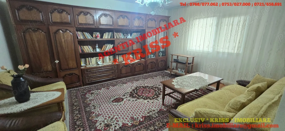 Apartament 3 Camere GĂVANA 3 Confort 1 Decomandat Etaj 2 An 1990 Spațios 80 Mp. Mobilat Și Utilat