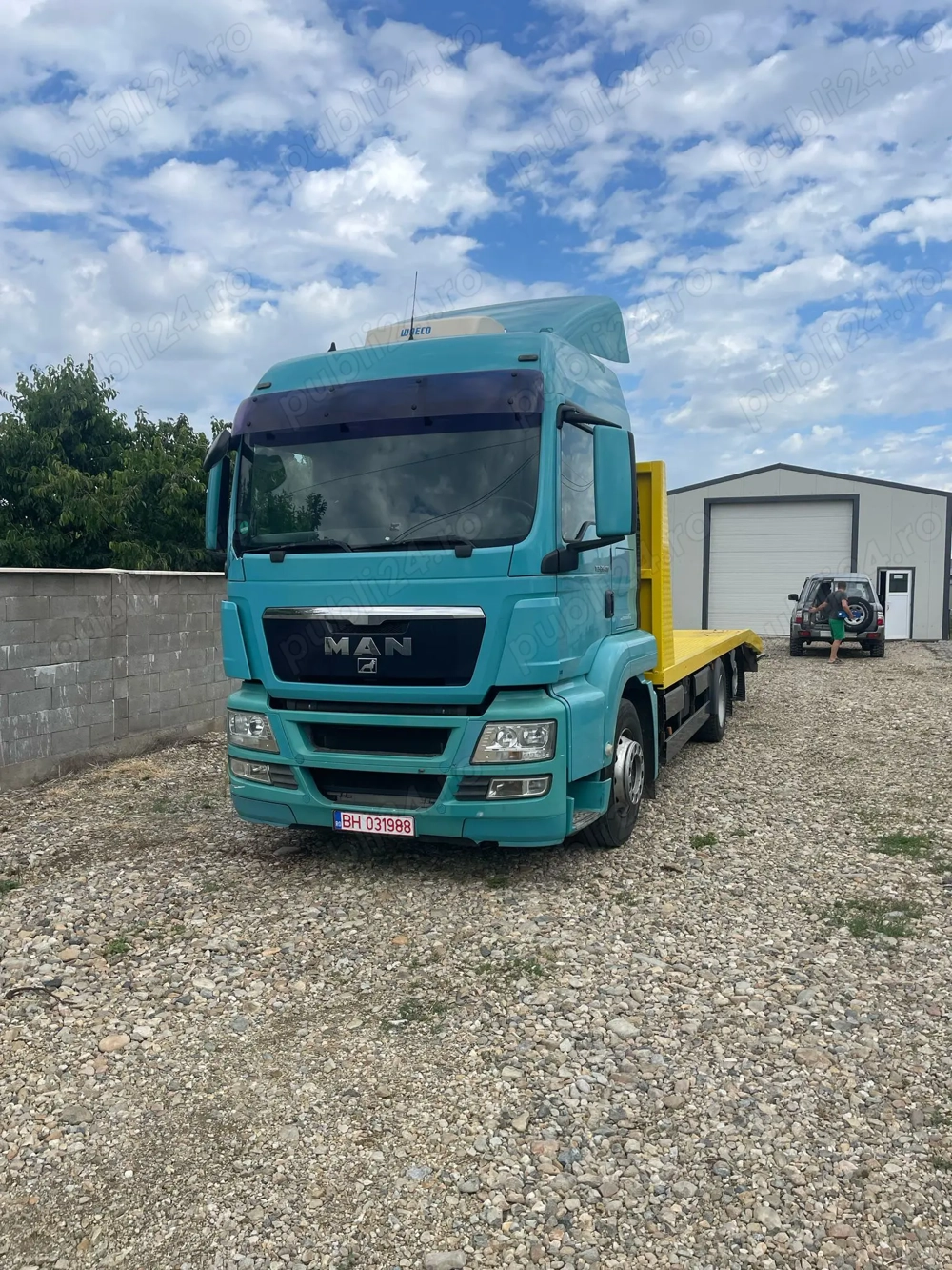 Vând platforma MAN TGX transport utilaje 