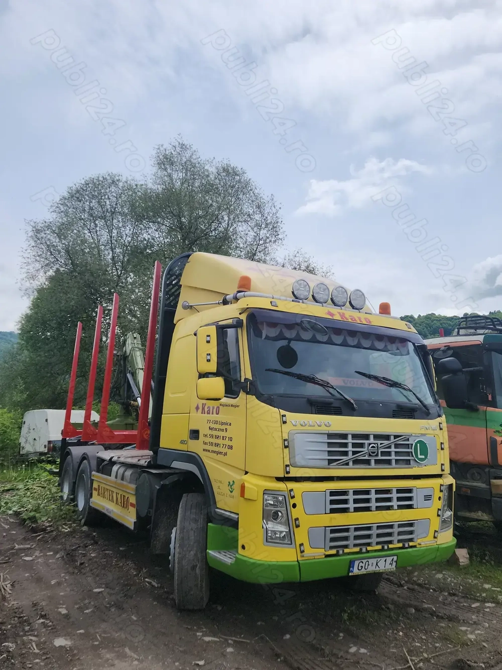 Camion forestier Volvo FM 12, 6x6