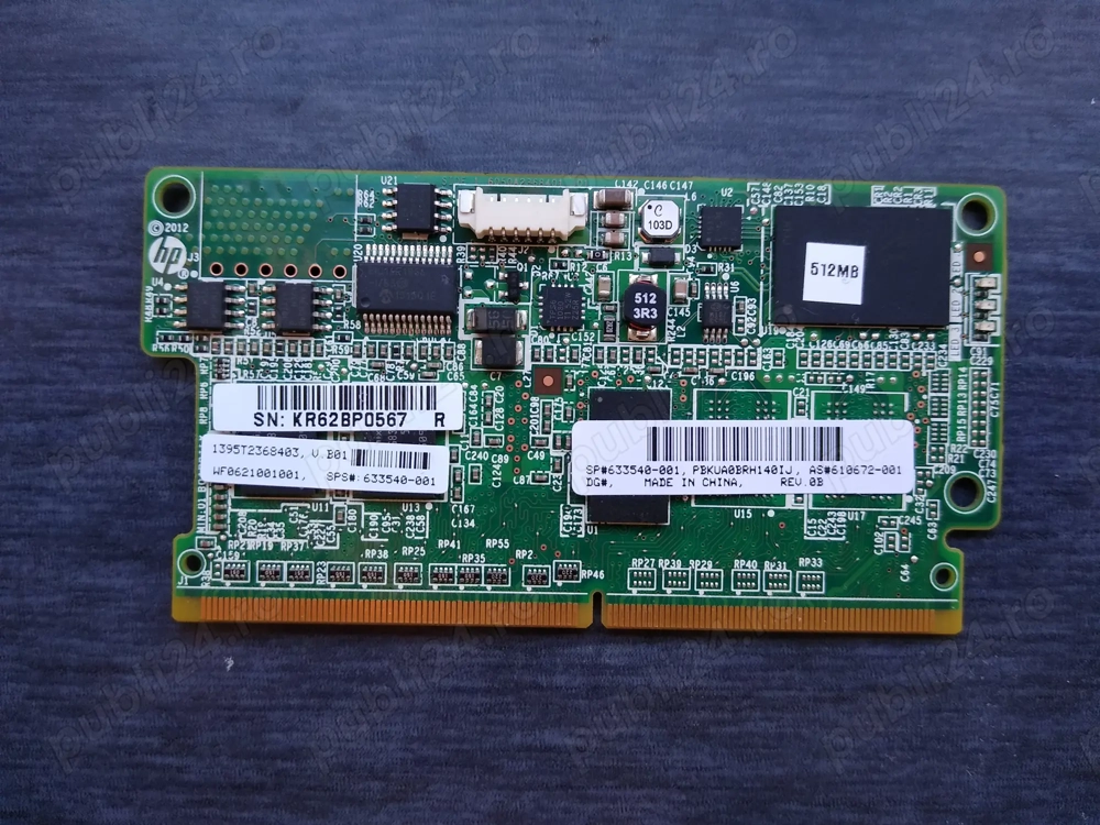memorie HP 633540-001 512mb Flash Write Cache Smart Array Controller