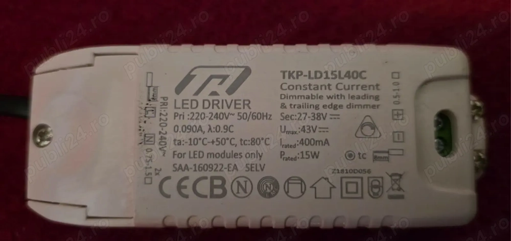 Led driver 17W,400mA