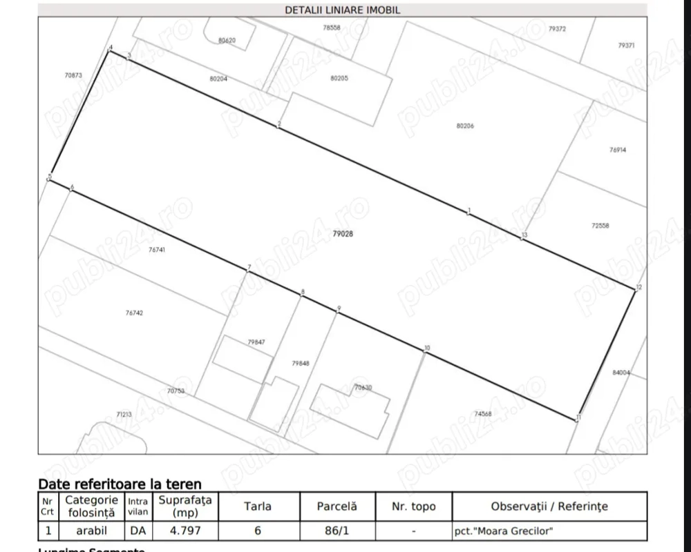 Închiriez teren intravilan de 5000 m2 