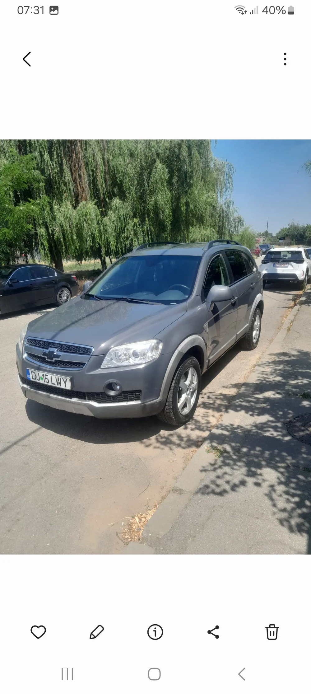 vand chevrolet captiva
