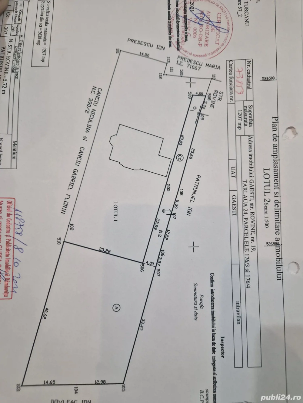 Vând teren in Găești DB