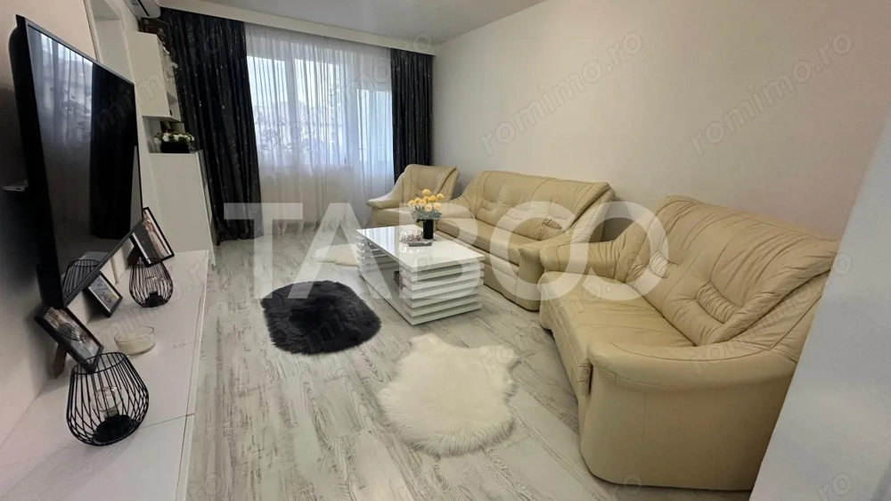 Apartament 2 camere de inchiriat cu balcon zona Rahovei Sibiu