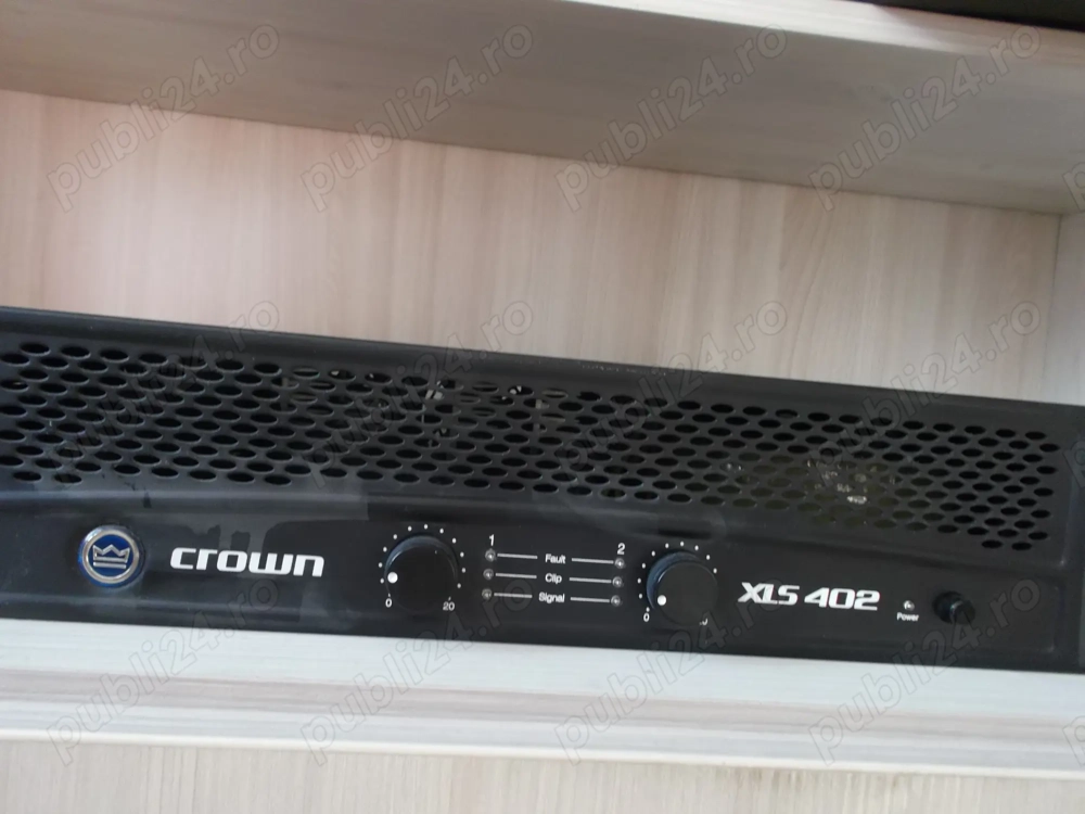 Putere Crown xls402+ Mixer Gemini MM-04+ Boxe Electro Voice ZLX15