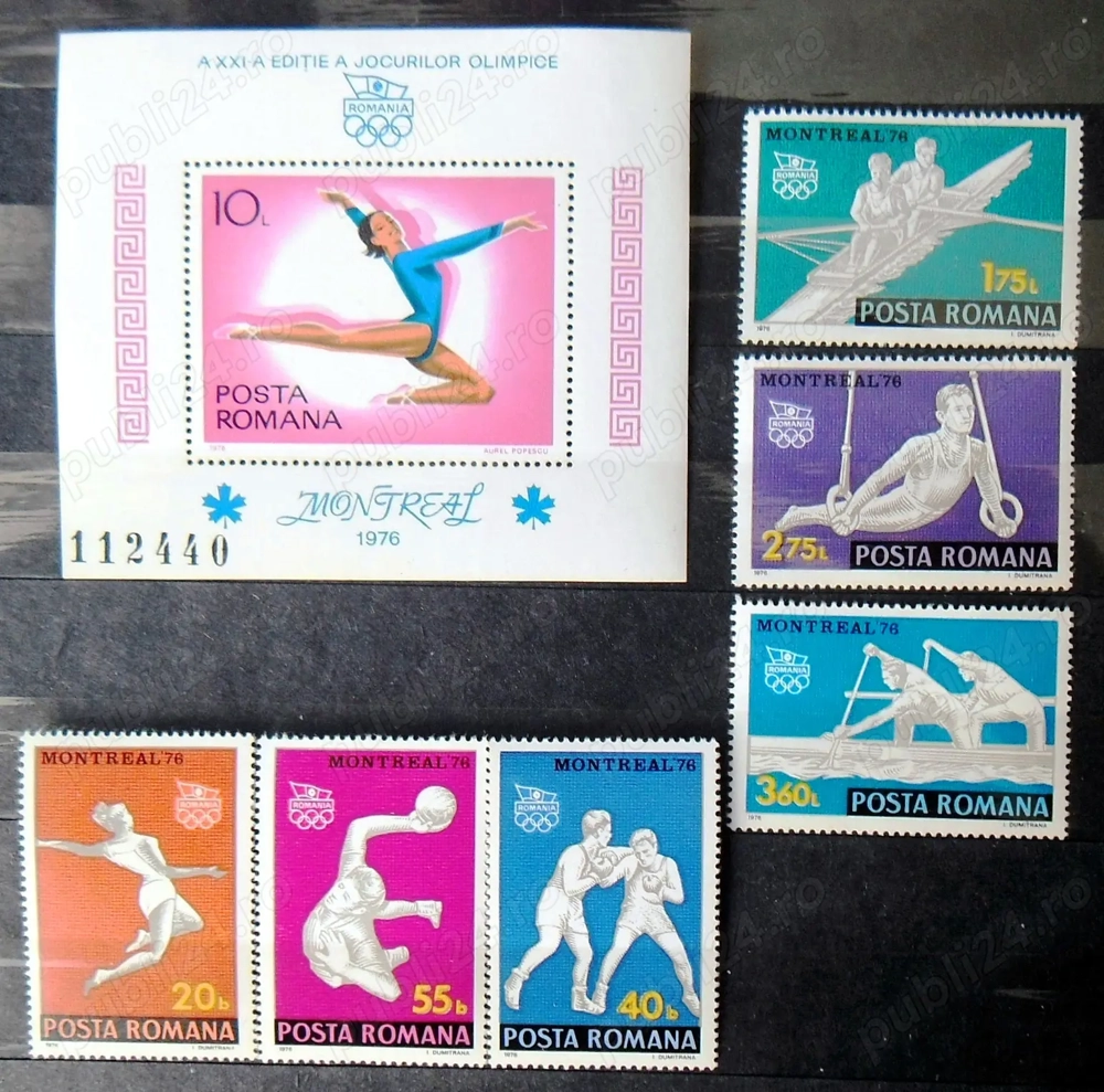 Timbre și coliță  Jocurile Olimpice Montreal  - 1976