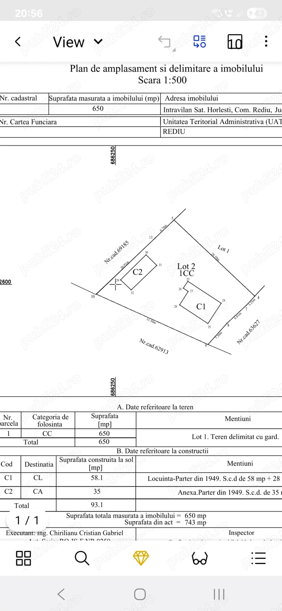 Vând Casă bătrânească Horlesti-Rediu