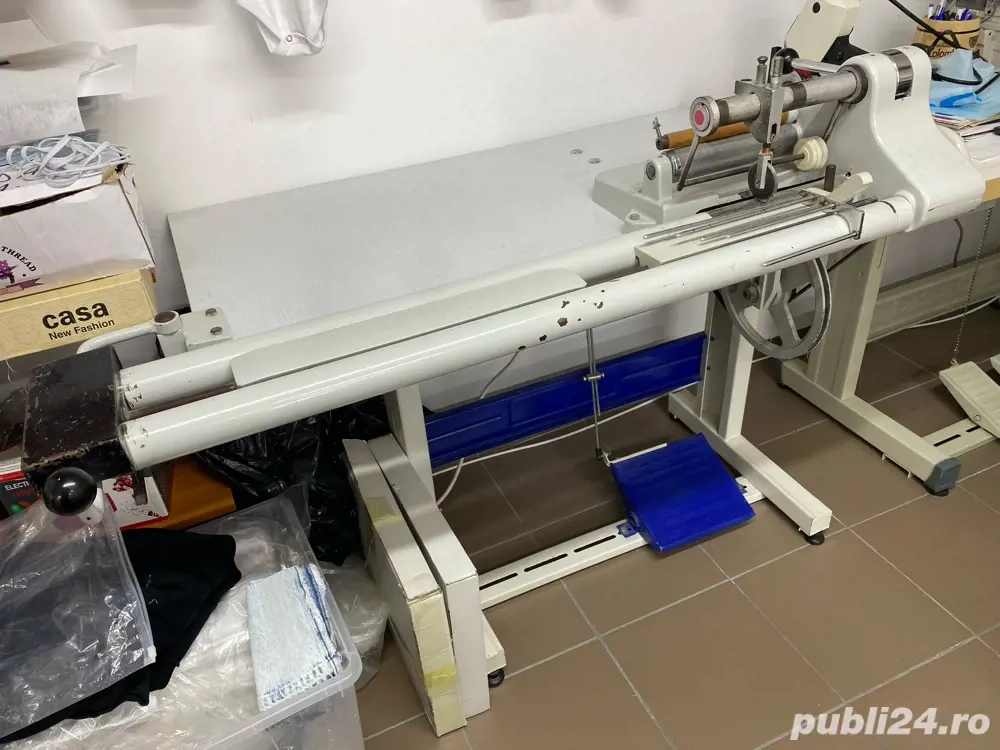 Mașină de cusut industrială pentru bandă bie Germi GM-32, 500W, stare foarte bună