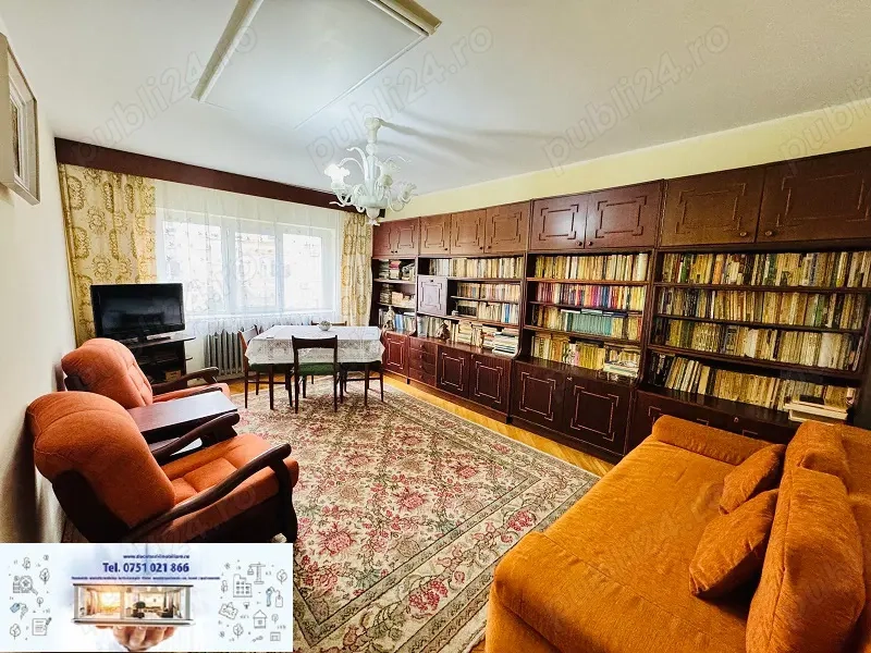  3 camere , Piata Centrala !In exclusivitate si fara comision pentru cumparator! 