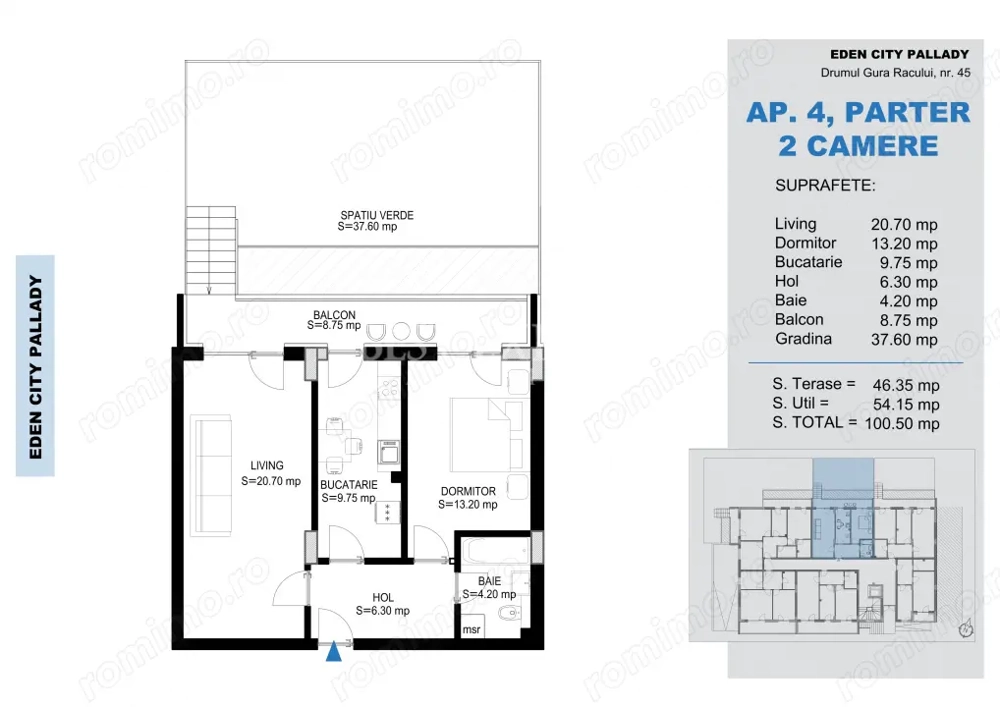 2 Camere Direct Dezvoltator Incalzire Pardoseala