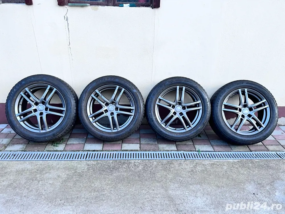 Roti aluminiu, anvelope Bridgestone 235/55/18, prindere 5x114