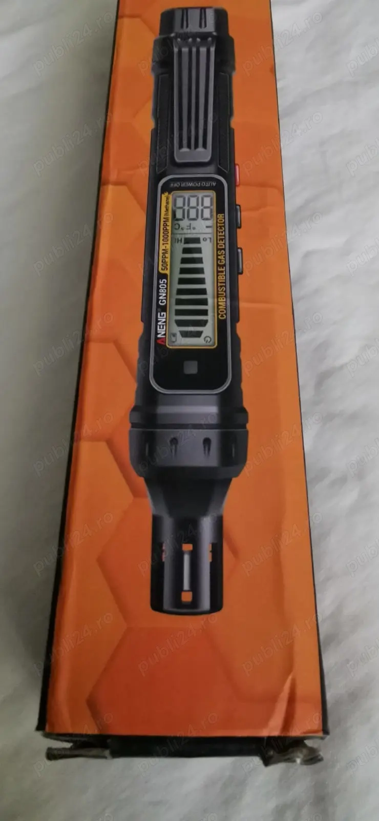 Detector de gaz metan portabil cu termometru