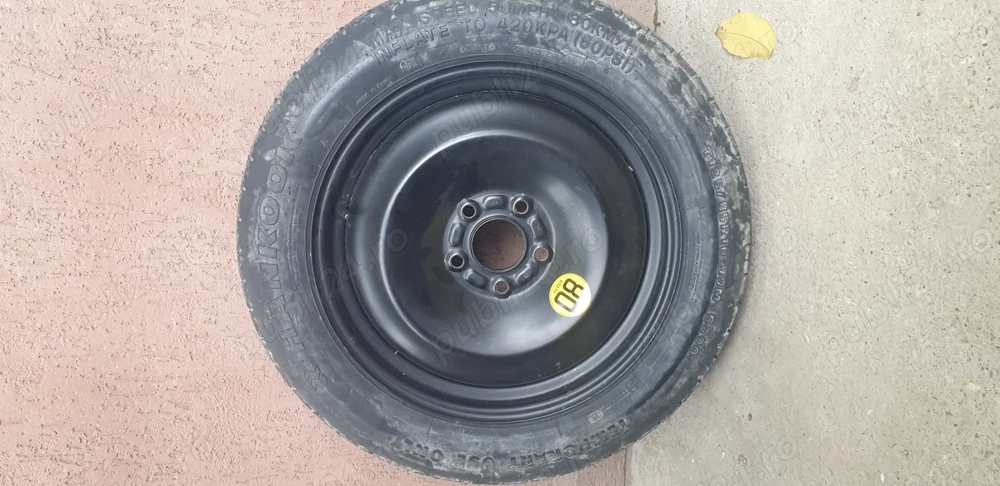 Roata rezerva slim R16, 5 X 108 si cric Ford