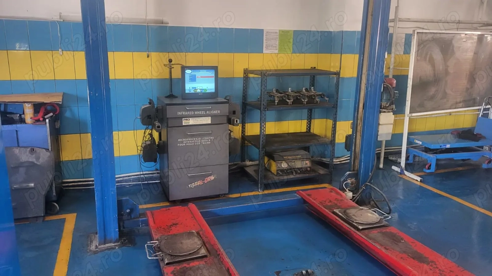 Aparat geometrie roți + Inclus elevator auto 4 coloane