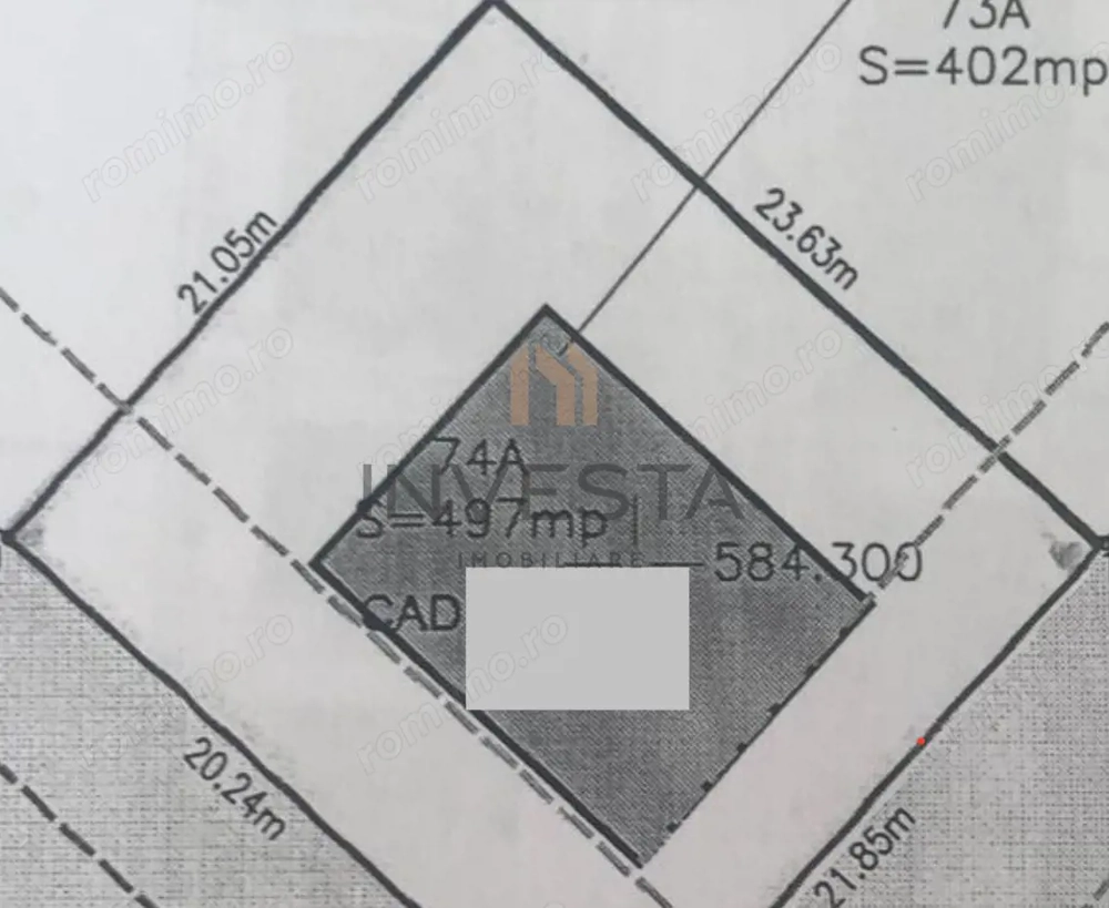 Teren pentru duplex/Cartier Borhanci