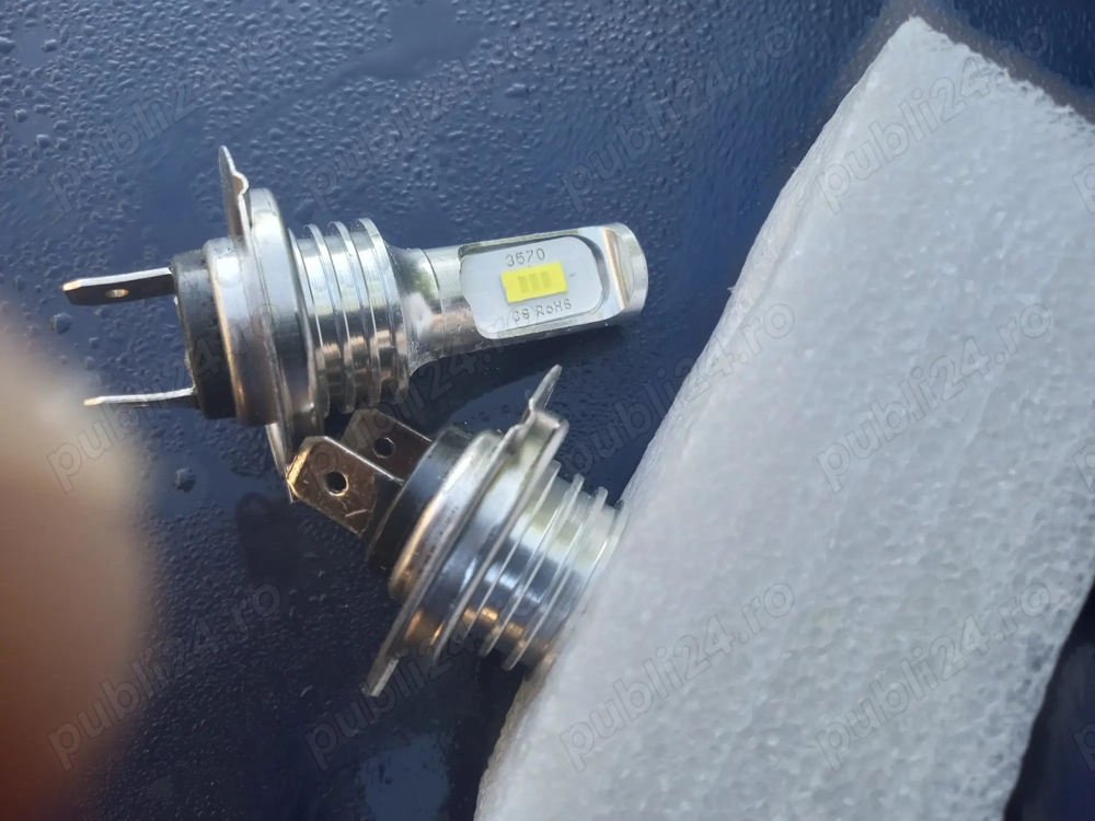 Set doua becuri h7 - LED- 16.000 lumeni. Lumina alba