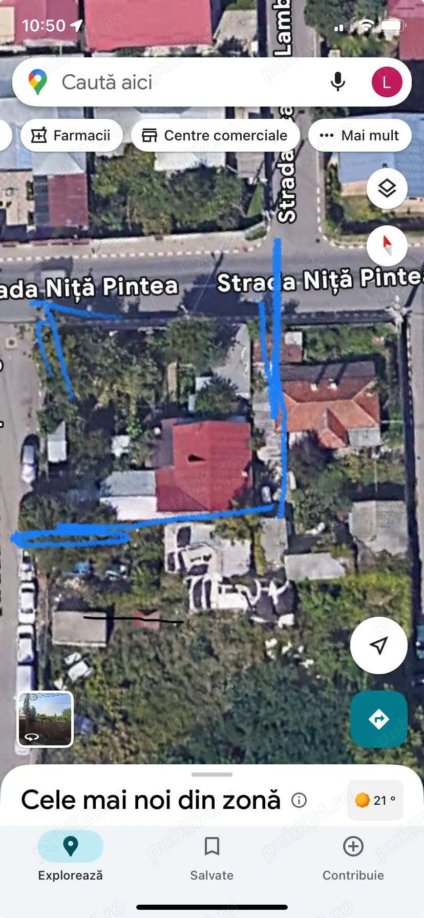 Teren și casă demolabila Pipera