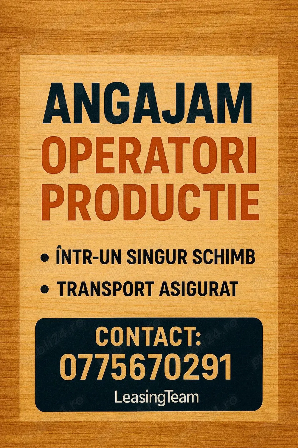 Operator productie- 1 schimb