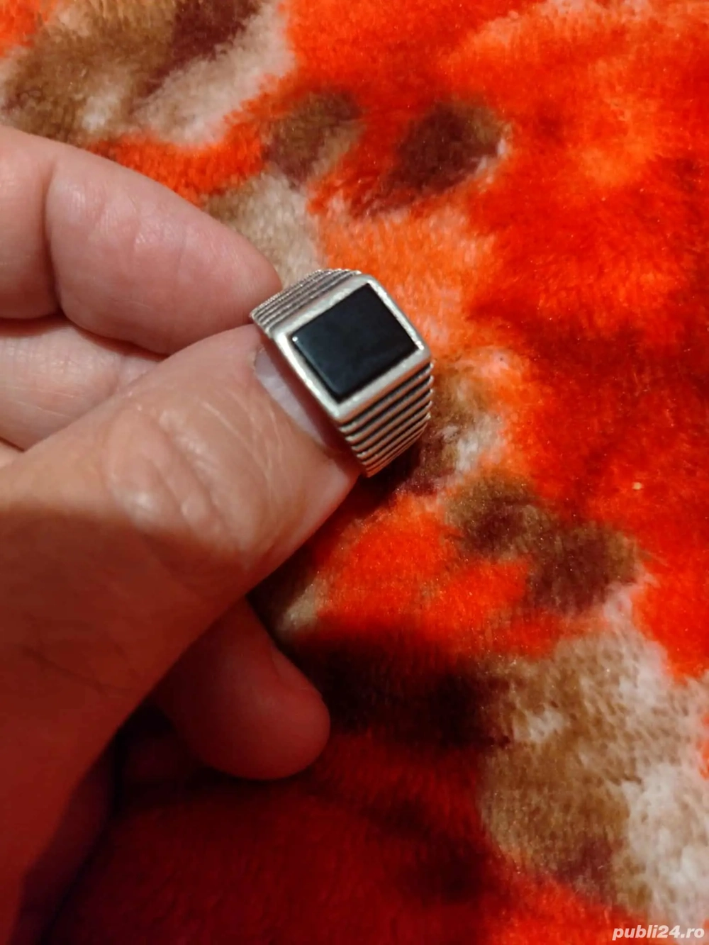 inel de argint pentru bărbați 