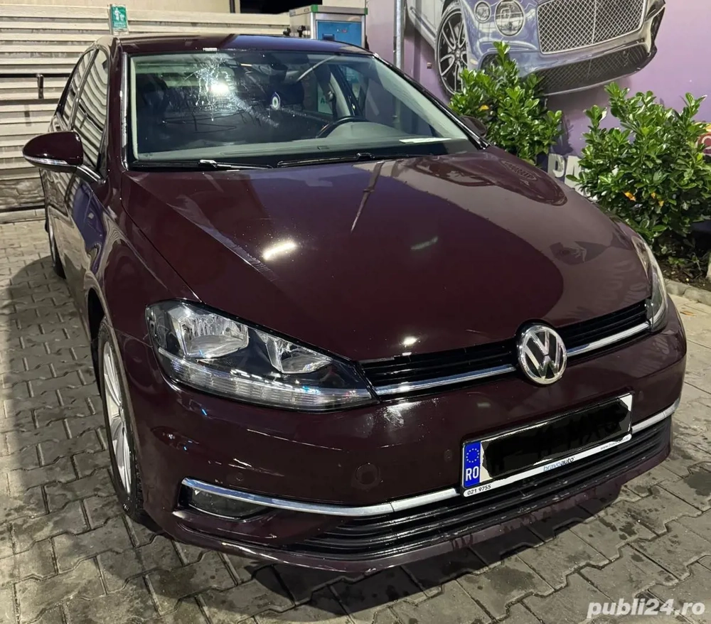  Volkswagen Golf 7 1.0 TSI  benzină DSG 110CP   Full Option, 65.000 km, 2018, Vopsea or