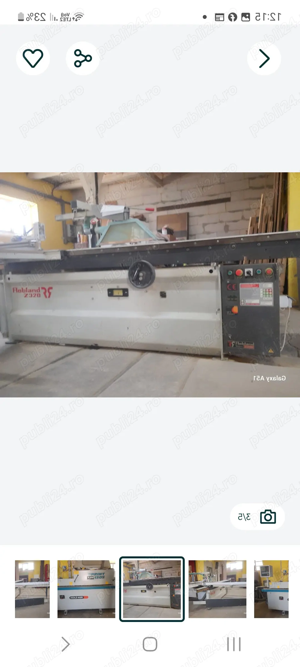 Atelier de timplarie cu aparate trifazice