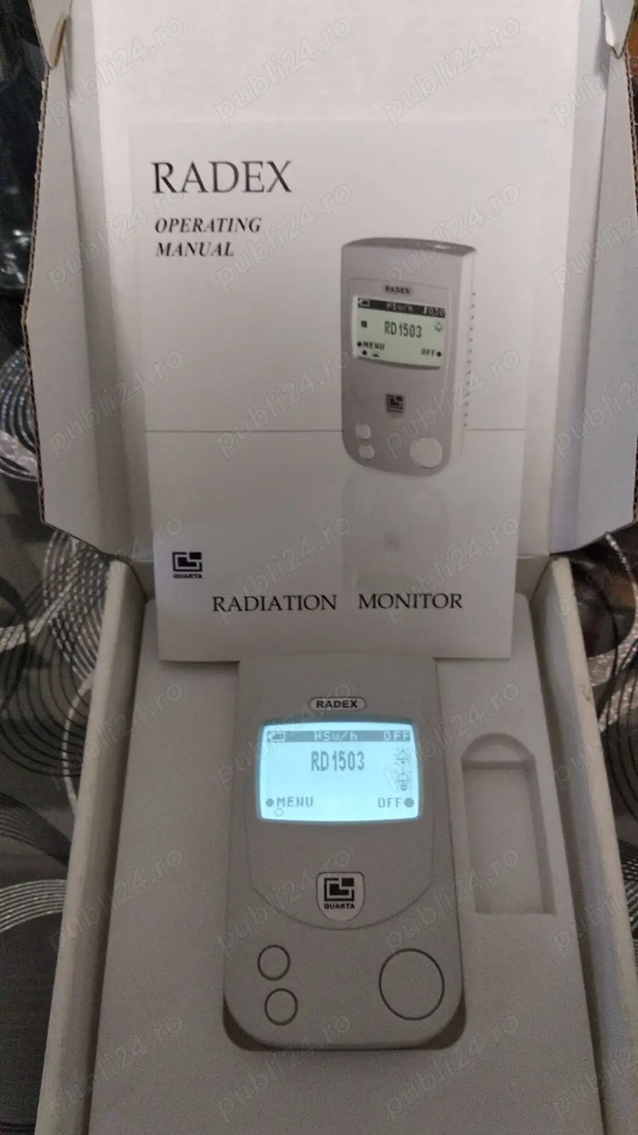 Contor Geiger Detector Radiatii Nucleare RADEX RD 1503   QUARTA-RAD SUA