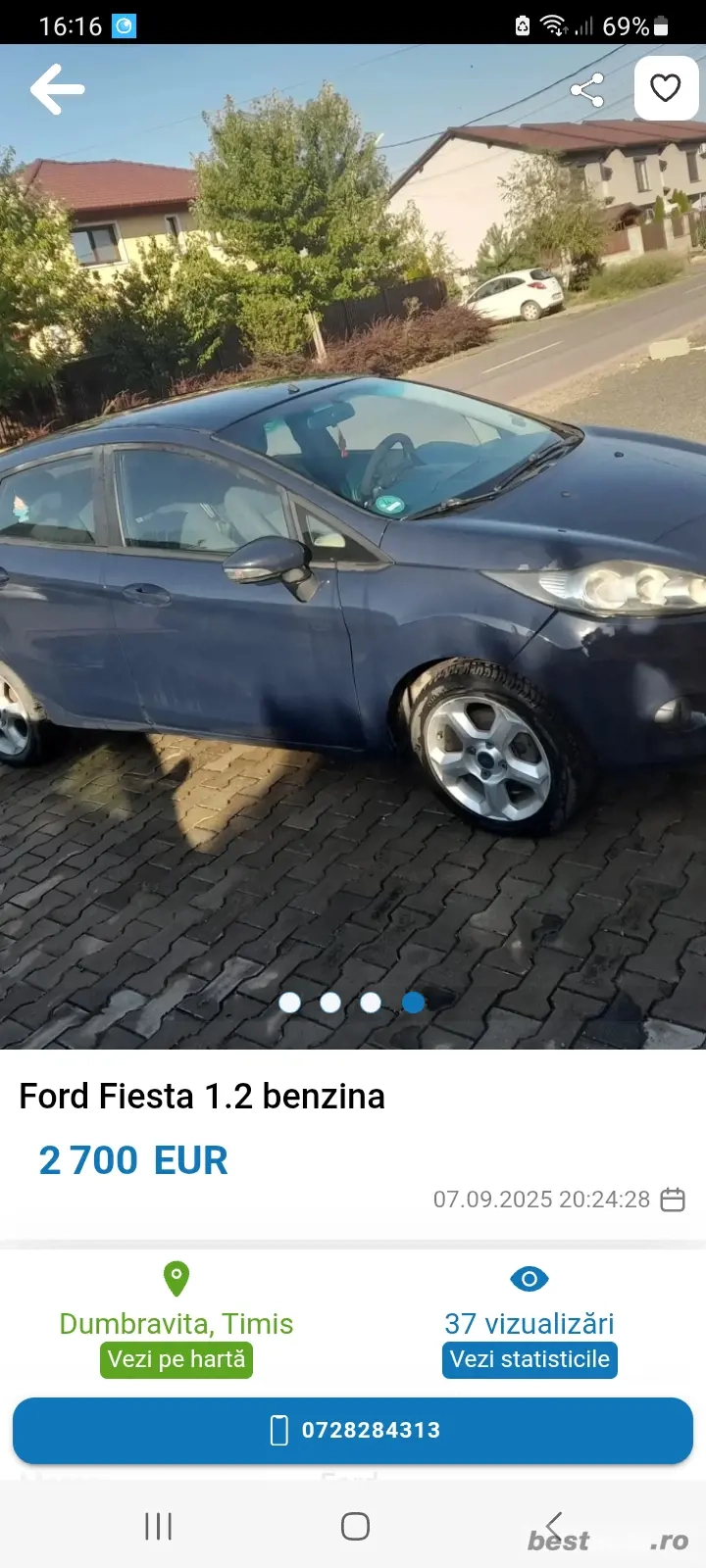 Vand Ford Fiesta 1.2 benzina 