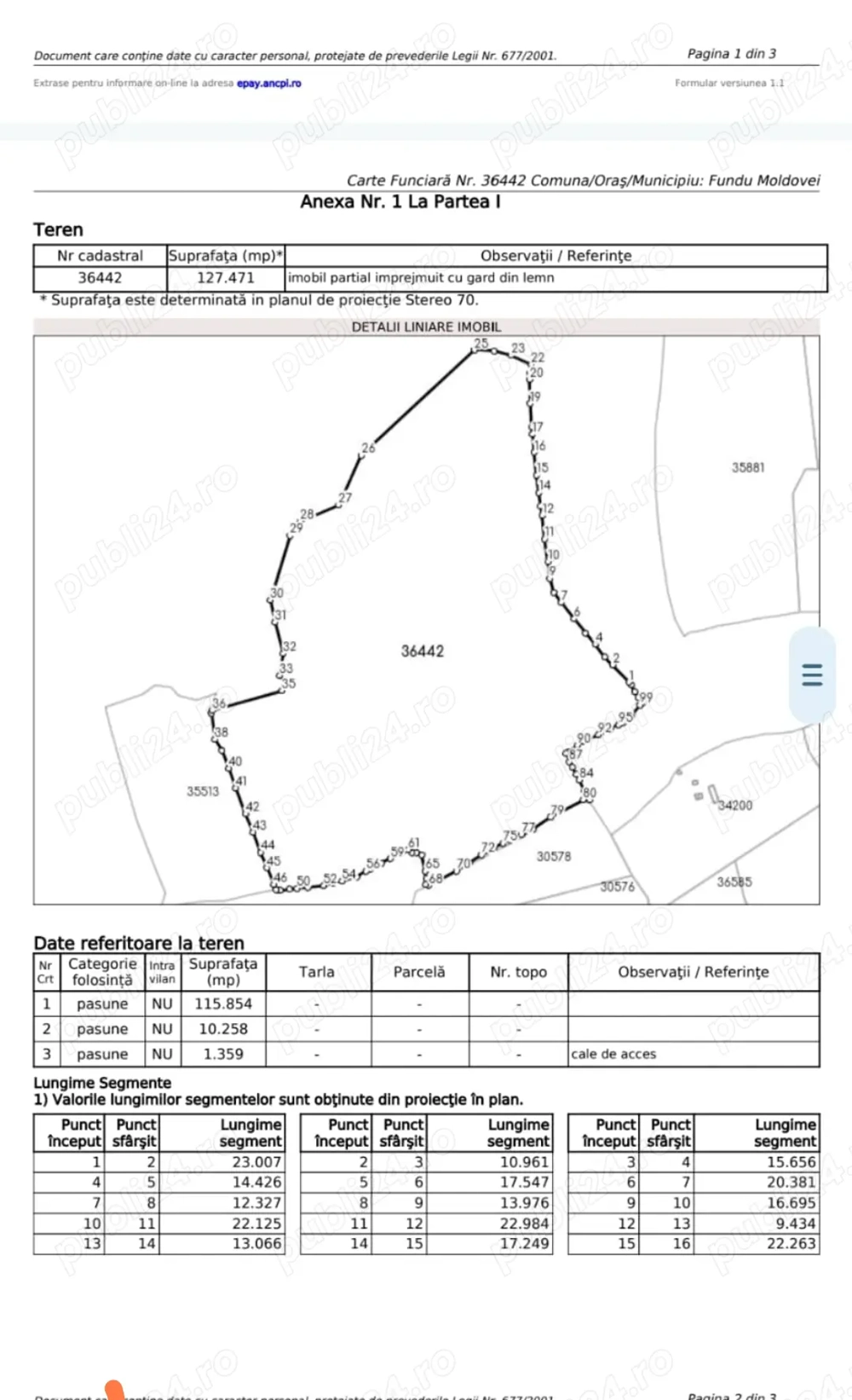 Pasune in suprafata de 12.5 ha in zona Botos, Fundu Moldovei
