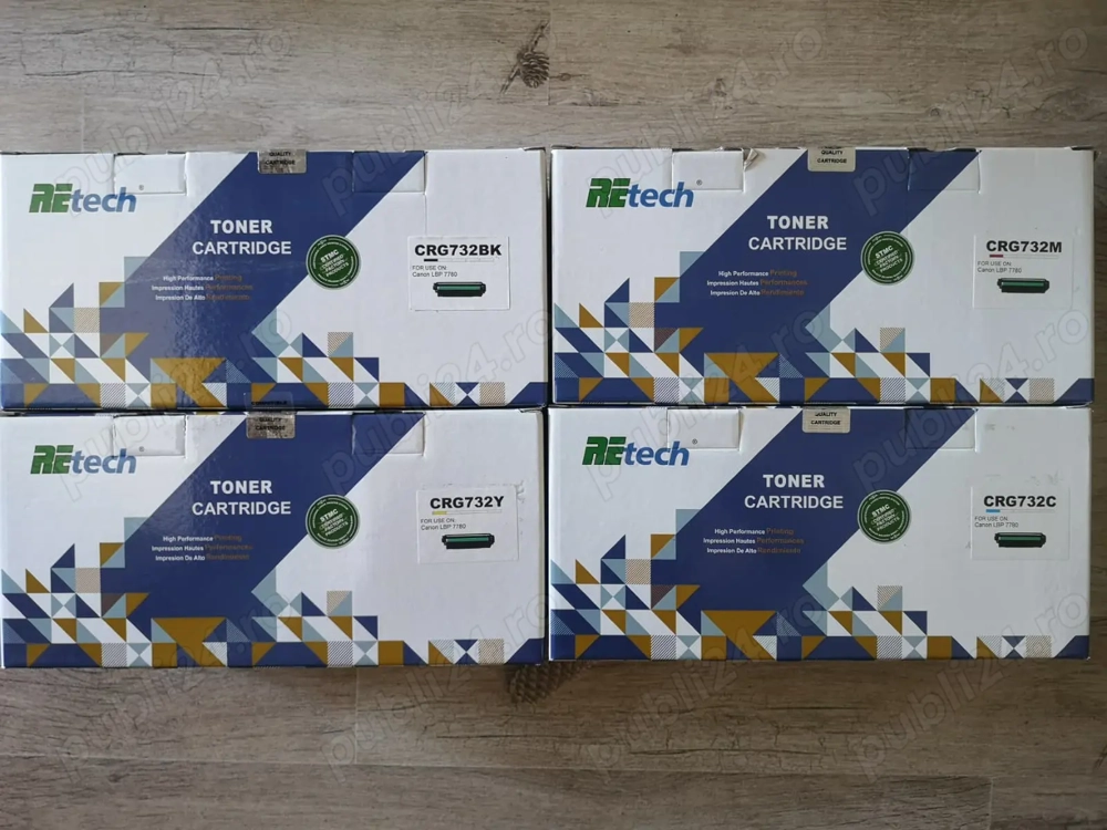 Set Toner Canon LBP 7780 CRG-732 compatibil Retech (4 culori)